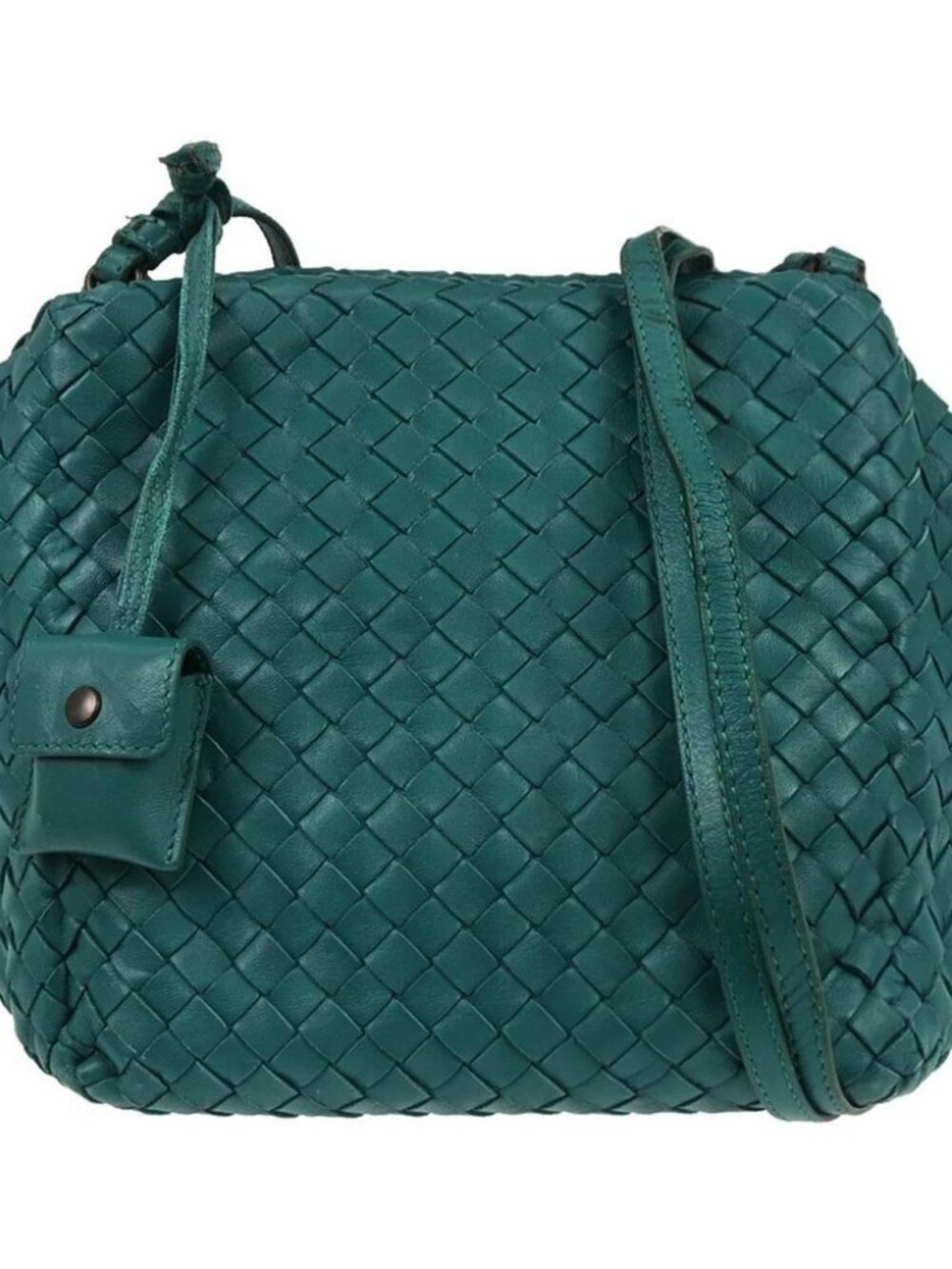 Bottega Veneta Green Intrecciato Shoulder Bag 255693 V0016 117847